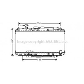 Радіатор FUNCR/RAV4 20i AT +-AC 00 (Ava)