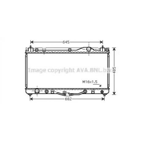 Радиатор охлаждения TOYOTA CAMRY (01-) 3.0i AT (пр-во AVA)