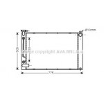 Радiатор охолодження (вир-во AVA) 