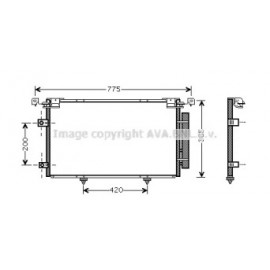 Радiатор кондiционеру (вир-во AVAl)