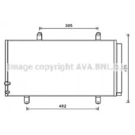 Конденсер кондіционера (вир-во  AVA)