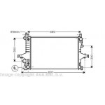 Радіатор V70 ALL 00-07/S80 20/4/9 (Ava) 