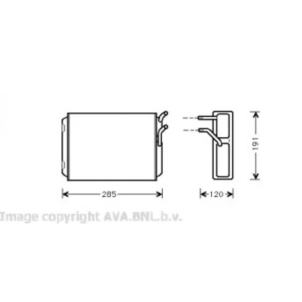 Радіатор опалювача 740/760/940/960/S90/V90 (Ava)