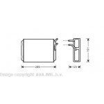 Радіатор опалювача 740/760/940/960/S90/V90 (Ava) 