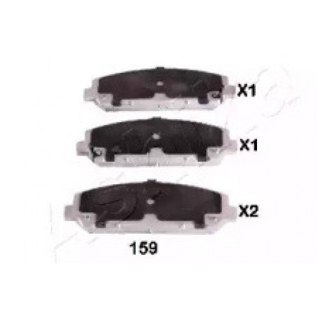 Колодки тормозные дисковые передние Infiniti QX56/QX80 (Z62) 10- (пр-во ASHIKA)