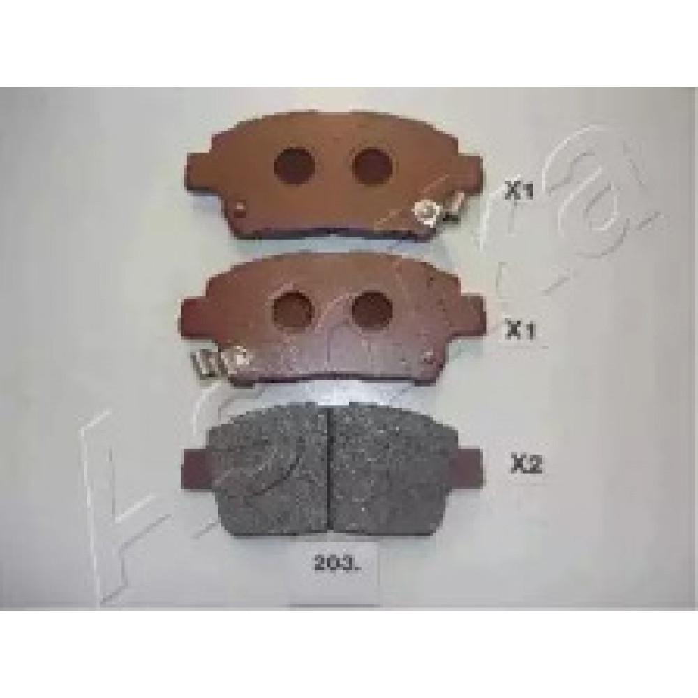 Колодка гальм. TOYOTA COROLLA (вир-во Ashika)