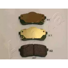 Колодки тормозные дисковые задние HYUNDAI H-1 (пр-во ASHIKA)