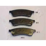 Колодка гальм. CHEVROLET EPICA (вир-во Ashika)  Колодка гальм. CHEVROLET EPICA (вир-во Ashika)