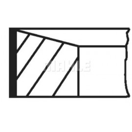 Кольца поршневые OPEL/RENAULT 84.0 (2.5/2/2) M9R740/M9R780 (пр-во Mahle)