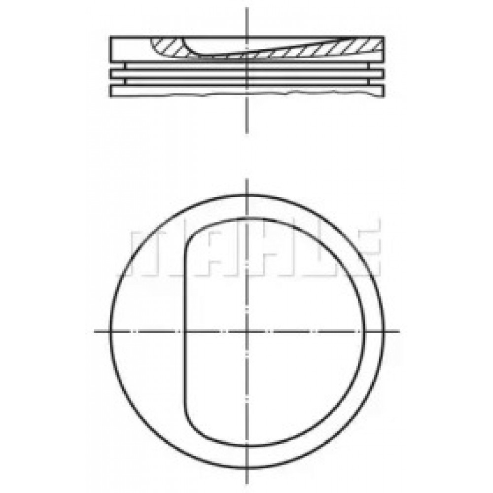 Поршень RVI Dxi 11 Eu4/5 123.01mm (пр-во Mahle)