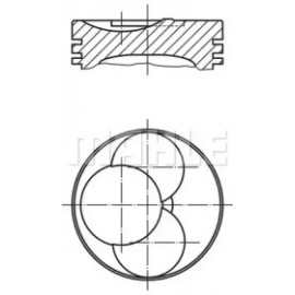 Поршень RENAULT/OPEL 89,50 G9U 2.5dCi 16V Euro 3  2000- (вир-во MAHLE)