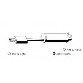 Термовимикач, вентилятор радіатора (в-во ERA)