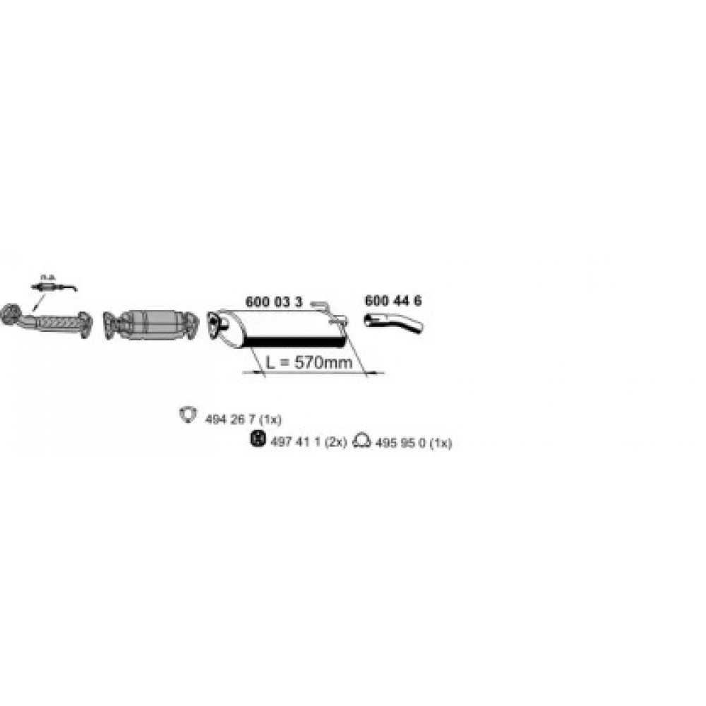 Амортизатор подв. Subaru Outback задн. газов. Excel-G (пр-во Kayaba)