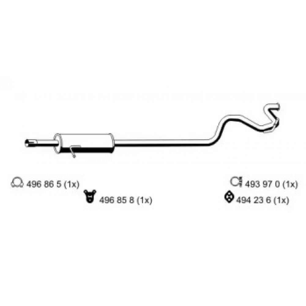 Амортизатор подв. Fiat Linea задн. газов. Excel-G (пр-во Kayaba)