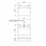 Колодка гальм. MERCEDES-BENZ VITO (вир-во Bosch) 