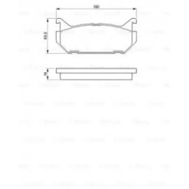 Торм колодки дискові (вир-во Bosch)