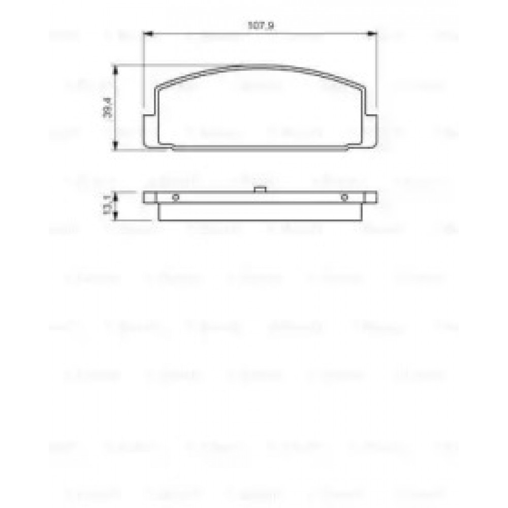 Колодка торм. диск. MAZDA 323 F V (BA,BJ), 626 III задн. (пр-во Bosch)