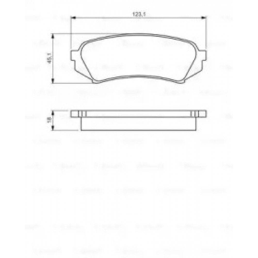 Колодка торм. диск. LEXUS/TOYOTA LX470/LANDCRUISER 100 задн. (пр-во Bosch)