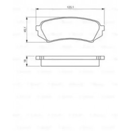 Торм колодки дискові (вир-во Bosch)  Торм колодки дискові (вир-во Bosch)
