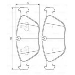 Колодка гальм. Audi,bmw,chrysler,mercedes-benz,vw (вир-во Bosch)  Колодка гальм. Audi,bmw,chrysler,mercedes-benz,vw (вир-во Bosch)