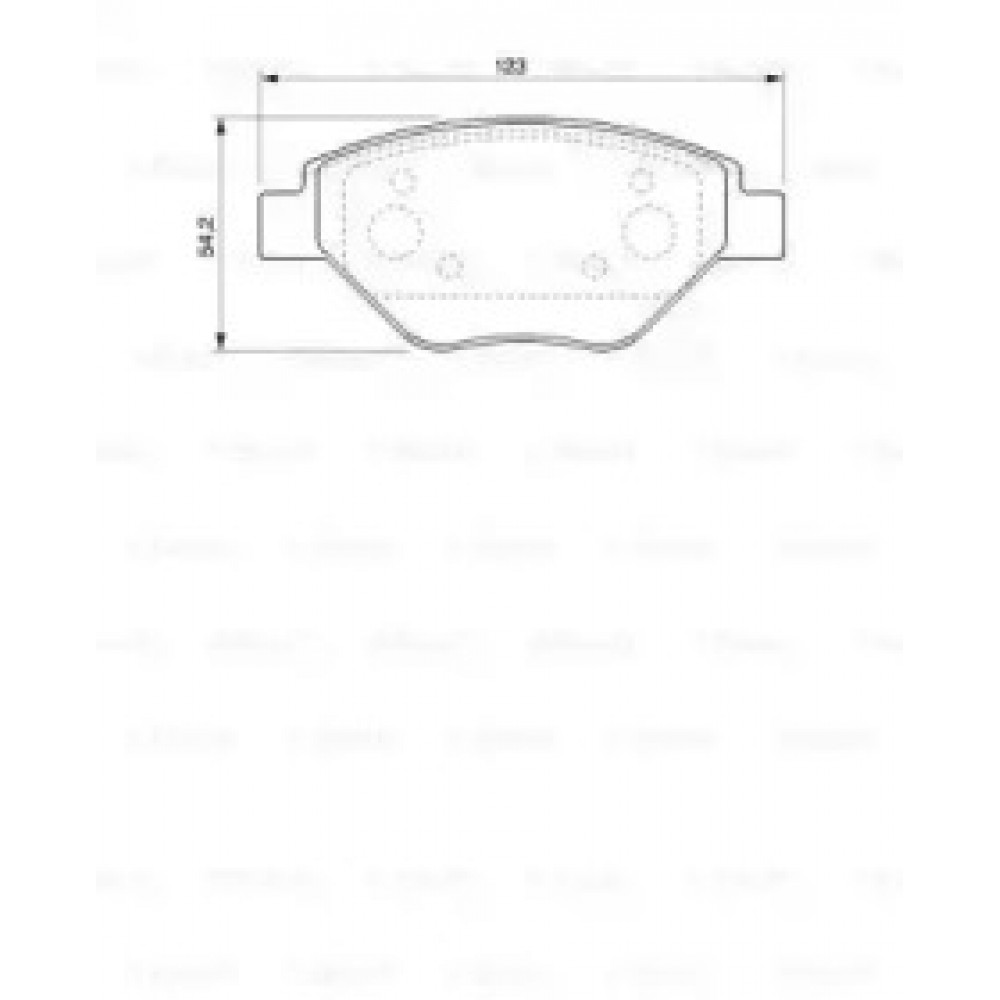 Колодка торм. диск. RENAULT MEGANE II (BM0/1_, CM0/1_) передн. (пр-во Bosch)