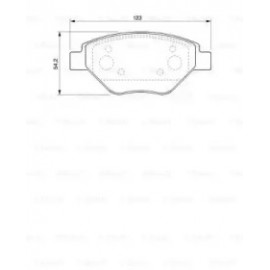 Колодка торм. диск. RENAULT MEGANE II (BM0/1_, CM0/1_) передн. (пр-во Bosch)