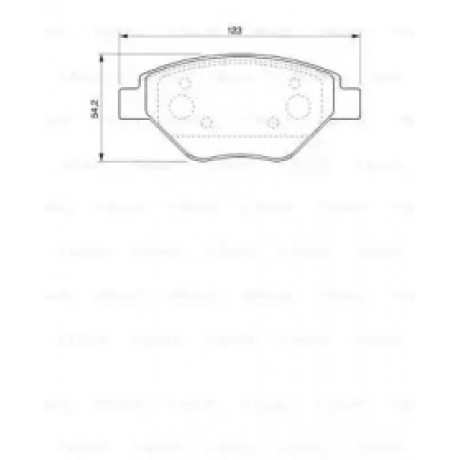 Колодка торм. диск. RENAULT MEGANE II (BM0/1_, CM0/1_) передн. (пр-во Bosch)