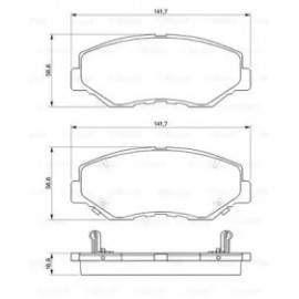 Торм колодки дискові (вир-во Bosch)