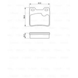 Торм колодки дискові (вир-во Bosch)