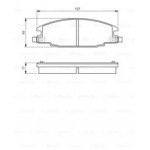 Торм колодки дискові (вир-во Bosch) 