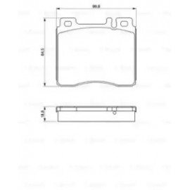 Торм колодки дискові (вир-во Bosch)