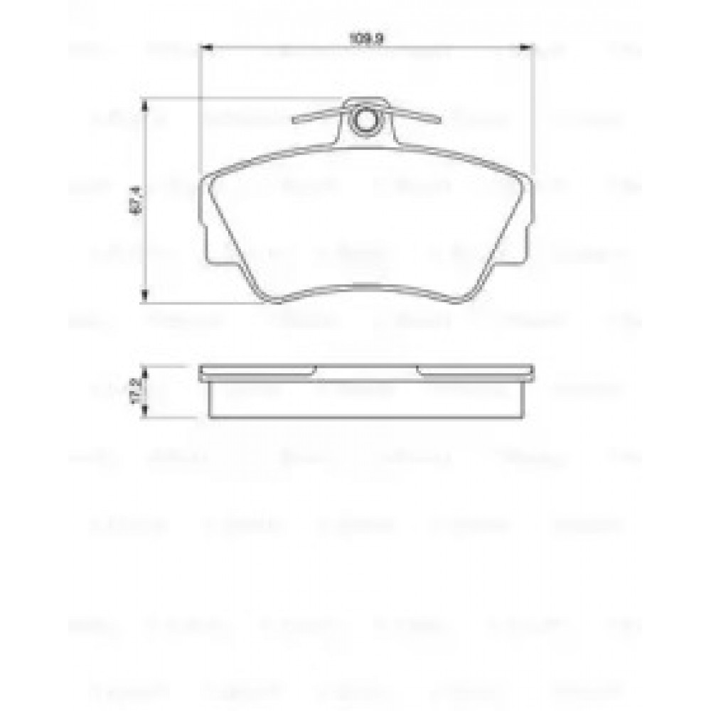 Колодка торм. диск. VOLVO 440/460/480 передн. (пр-во Bosch)