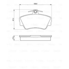 Торм колодки дискові (вир-во Bosch)