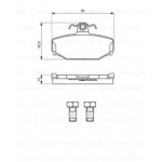 Торм колодки дискові (вир-во Bosch) 