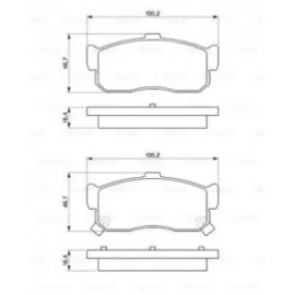 Торм колодки дискові (вир-во Bosch)
