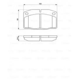 Колодка гальм. OPEL Ascona C, Corsa A передн. (вир-во Bosch)