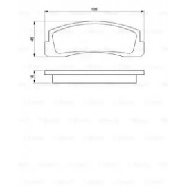 Колодка торм. диск. ВАЗ 2121 перед. (пр-во Bosch)
