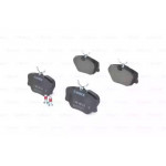 Колодка гальм. MERCEDES-BENZ 190 (W201),e-klasse (W124) (вир-во Bosch) 