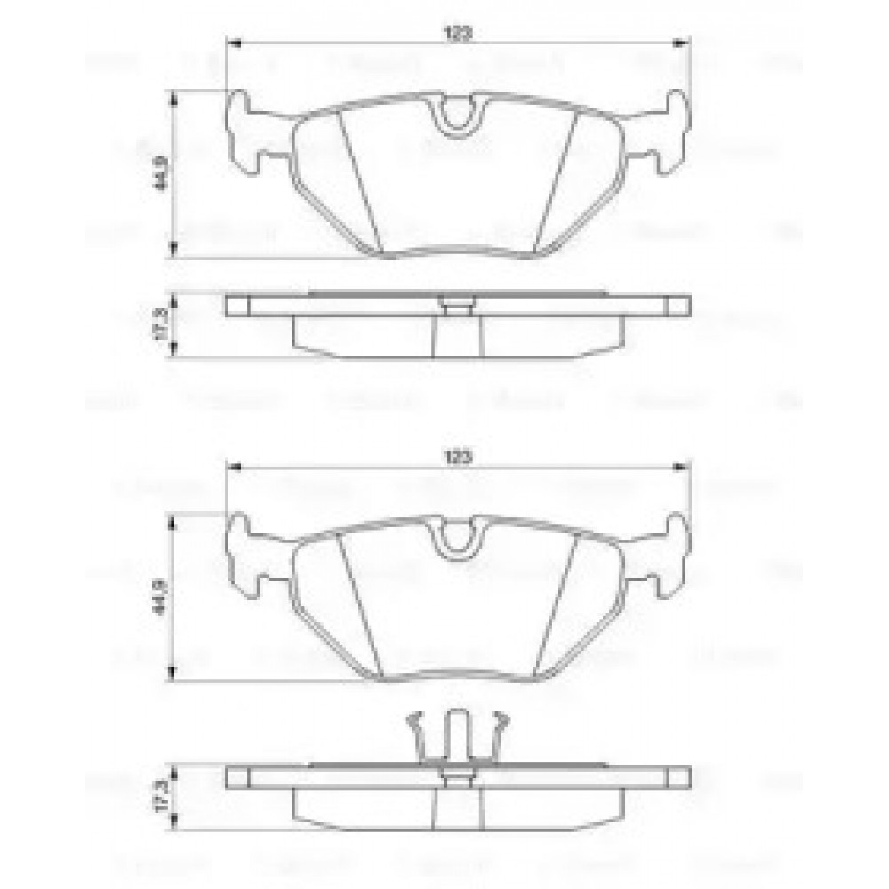 Колодка гальм. BMW 3 (E30,e36) (вир-во Bosch)