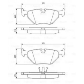 Колодка гальм. BMW 3 (E30,e36) (вир-во Bosch)  Колодка гальм. BMW 3 (E30,e36) (вир-во Bosch)