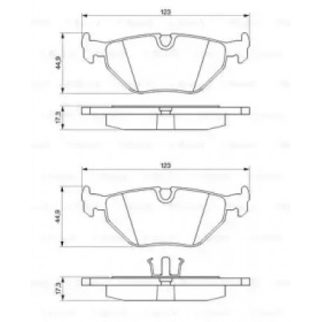 Колодка гальм. BMW 3 (E30,e36) (вир-во Bosch)