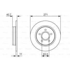 Диск гальмівний (вир-во Bosch)