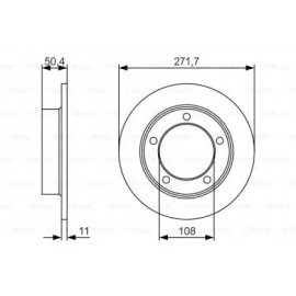 Диск гальмівний (вир-во Bosch)