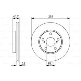 Диск гальмівний (вир-во Bosch)