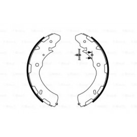 Гальмівні колодки барабан (вир-во Bosch)