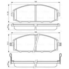 Тоpмозние колодки (вир-во Bosch)