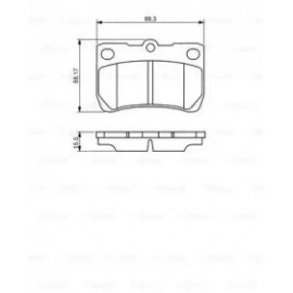 Гальмівні колодки (вир-во Bosch)