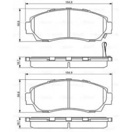 Гальмівні колодки, діскові (вир-во Bosch)