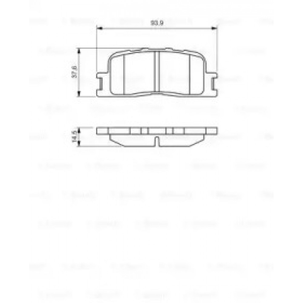 Колодка торм. диск. TOYOTA CAMRY (_V20), CAMRY (_V30) задн. (пр-во Bosch)