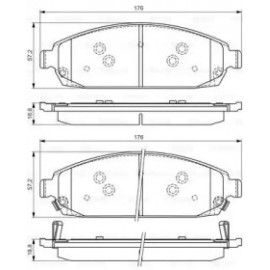 Колодки гальмівні (вир-во Bosch)